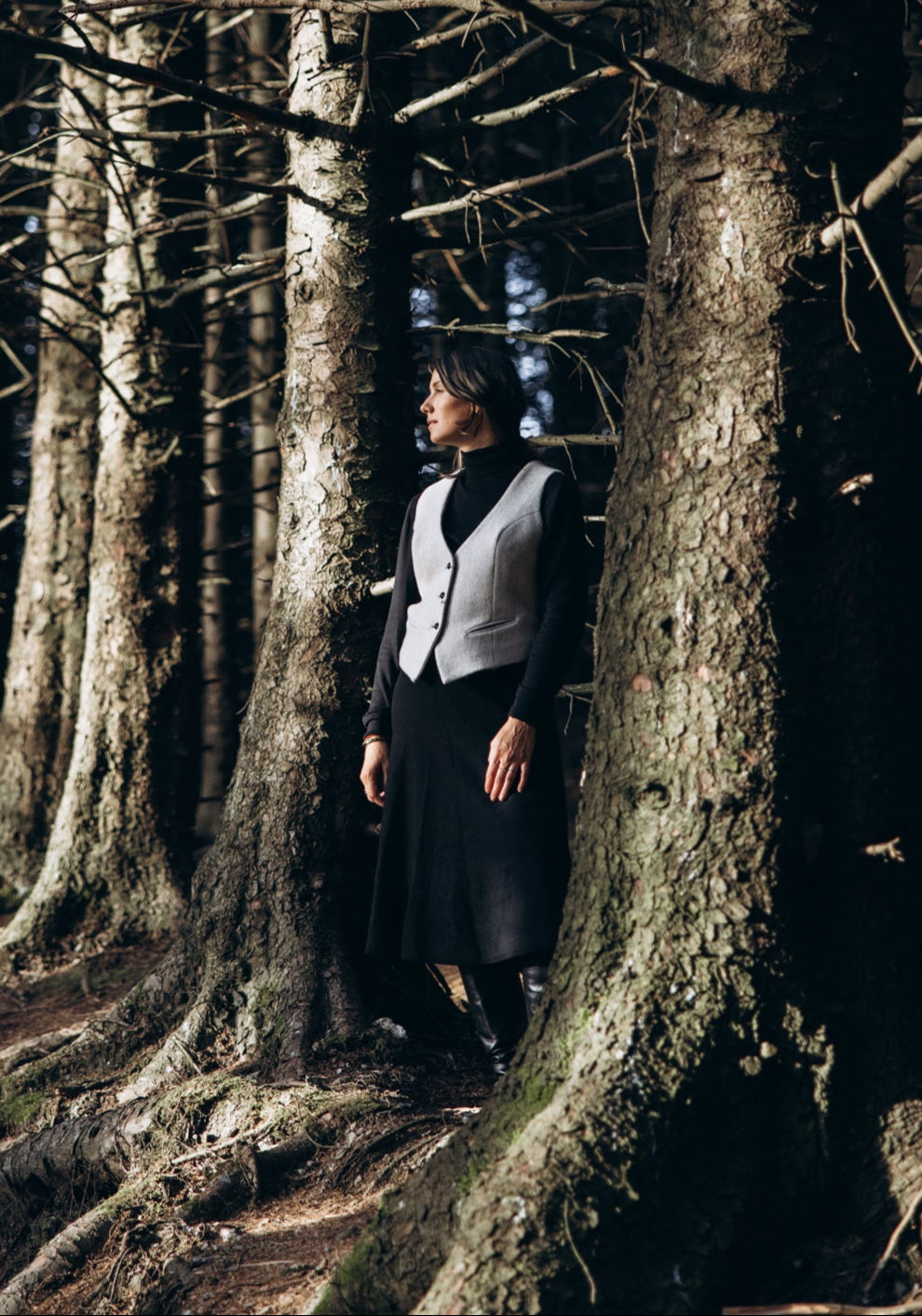 Women's Alpaca Tweed Waistcoat & Vest