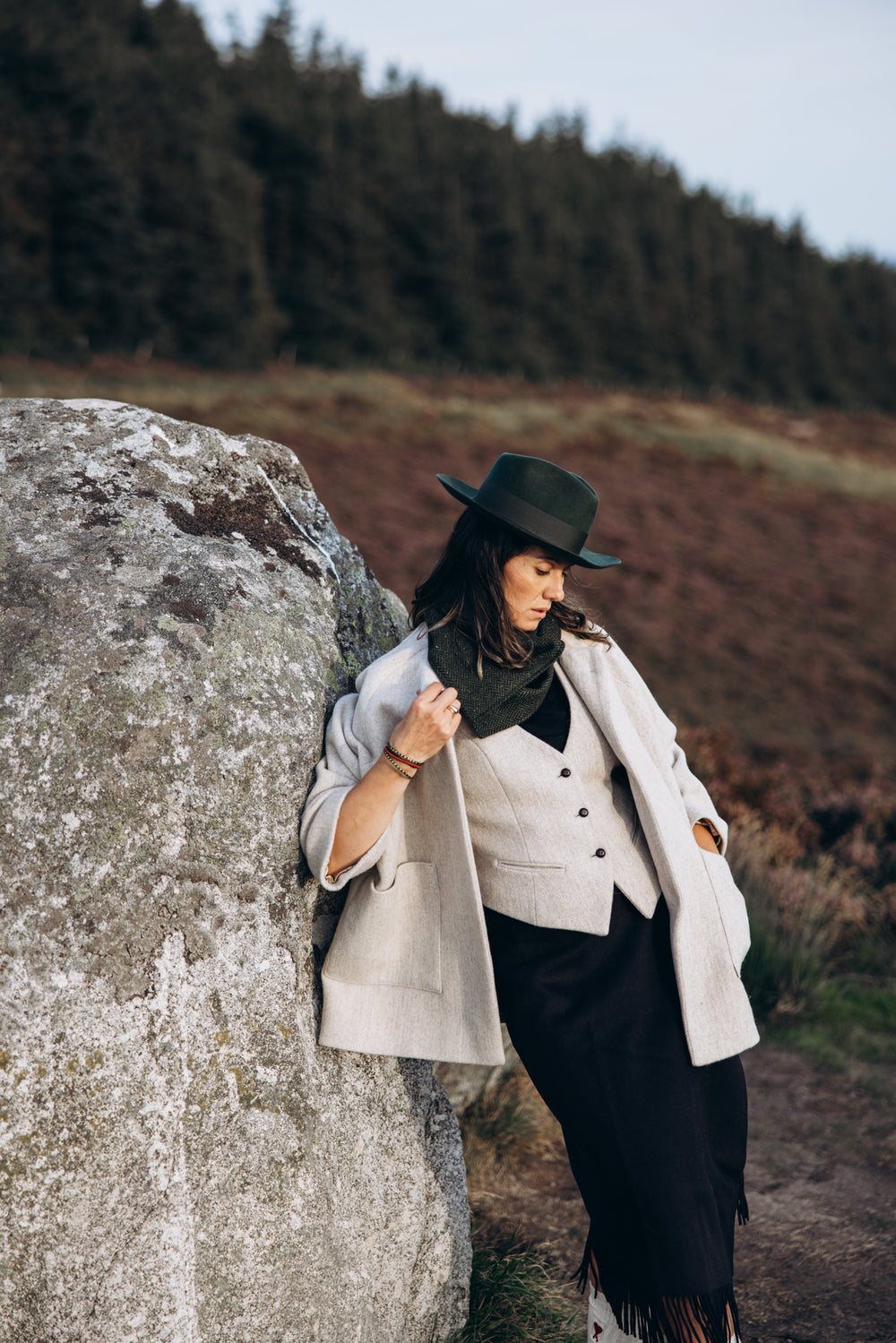 Women's Alpaca Tweed Waistcoat & Vest