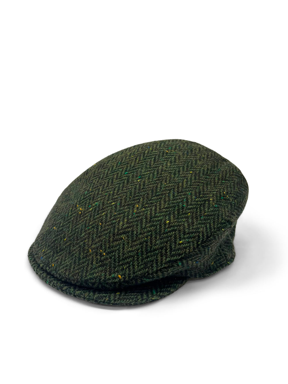 Green Herringbone Vintage Cap
