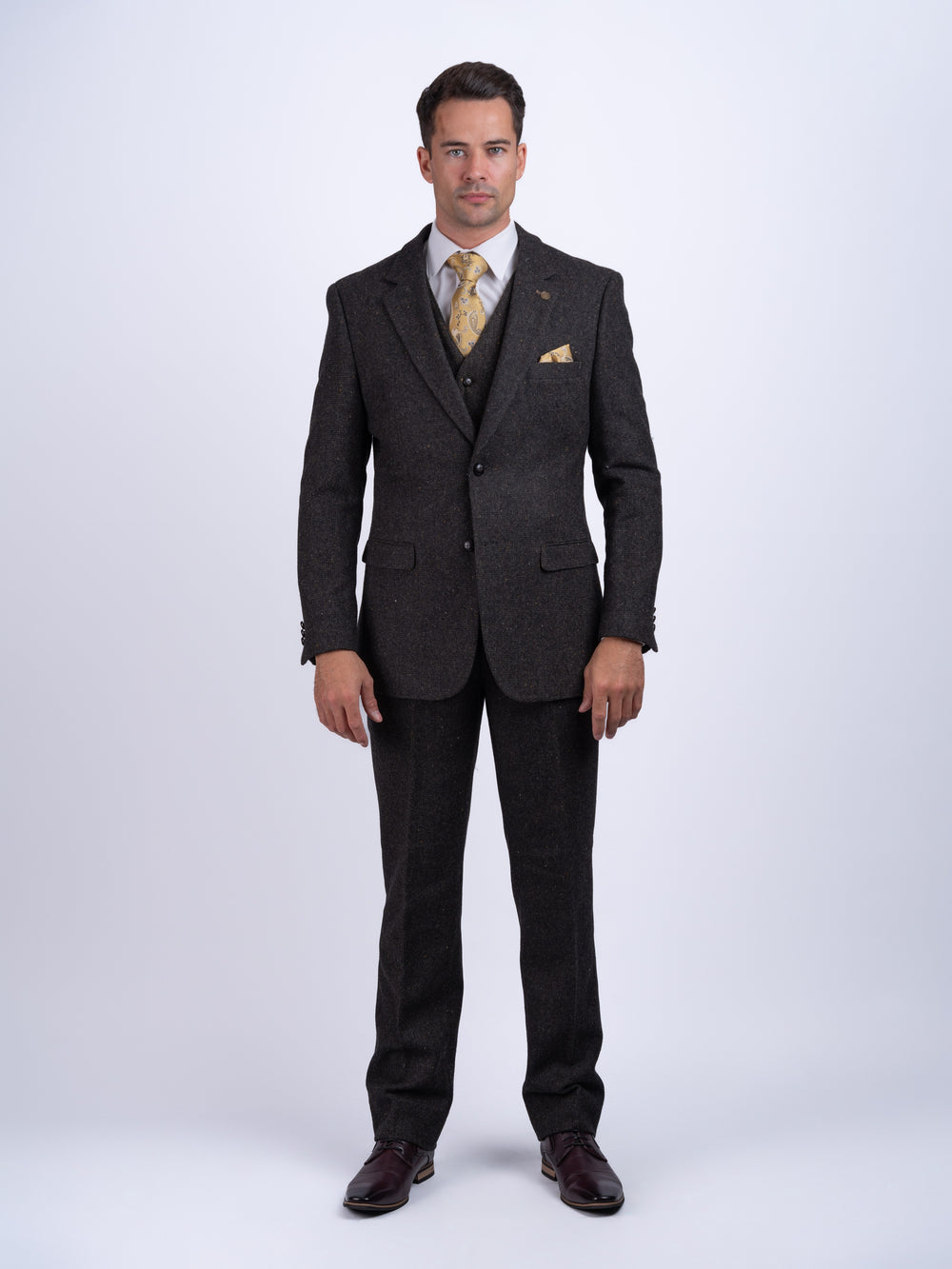 Costume trois pièces marron