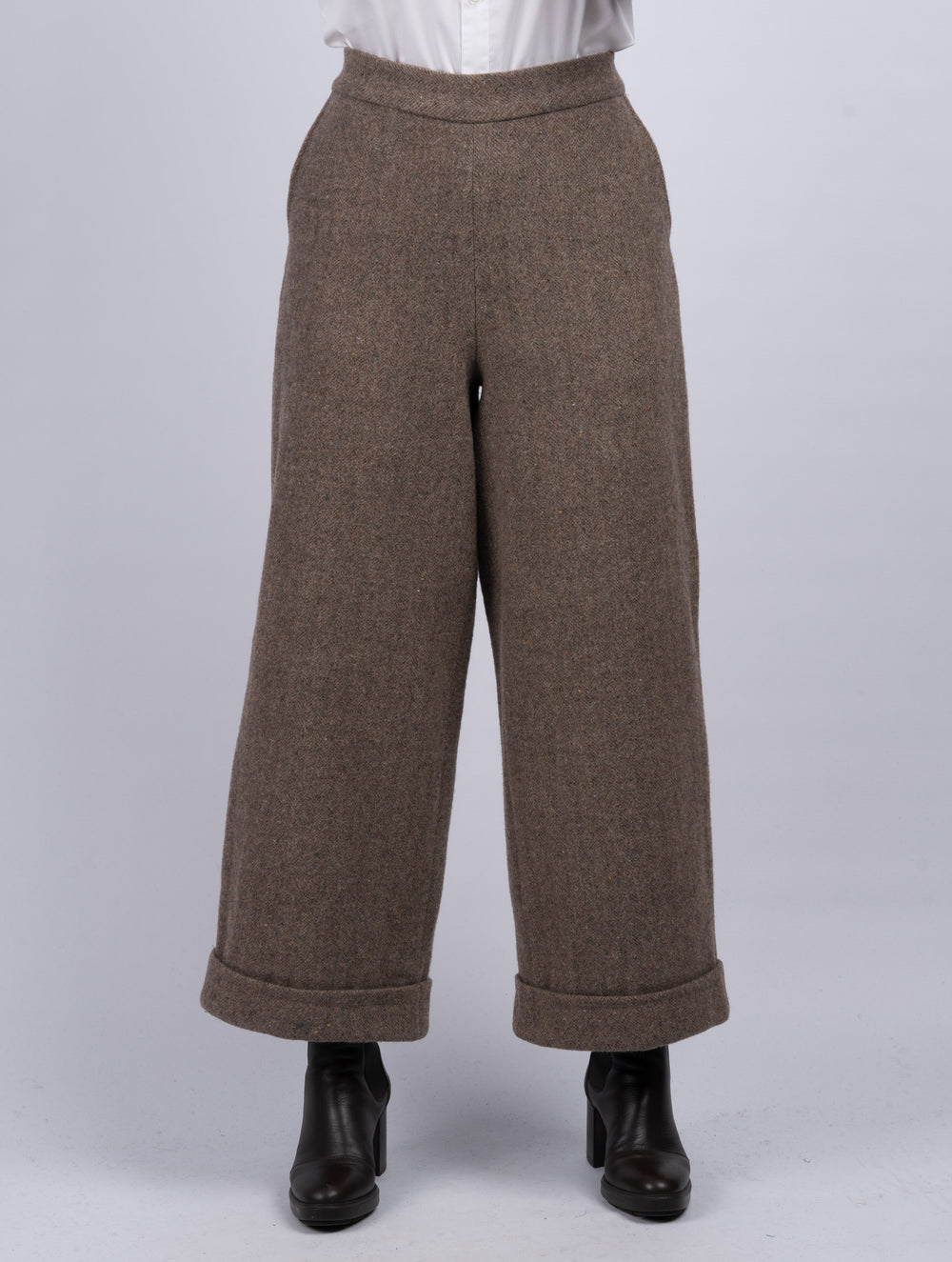 Women's Fawn Tweed Trousers & Pants
