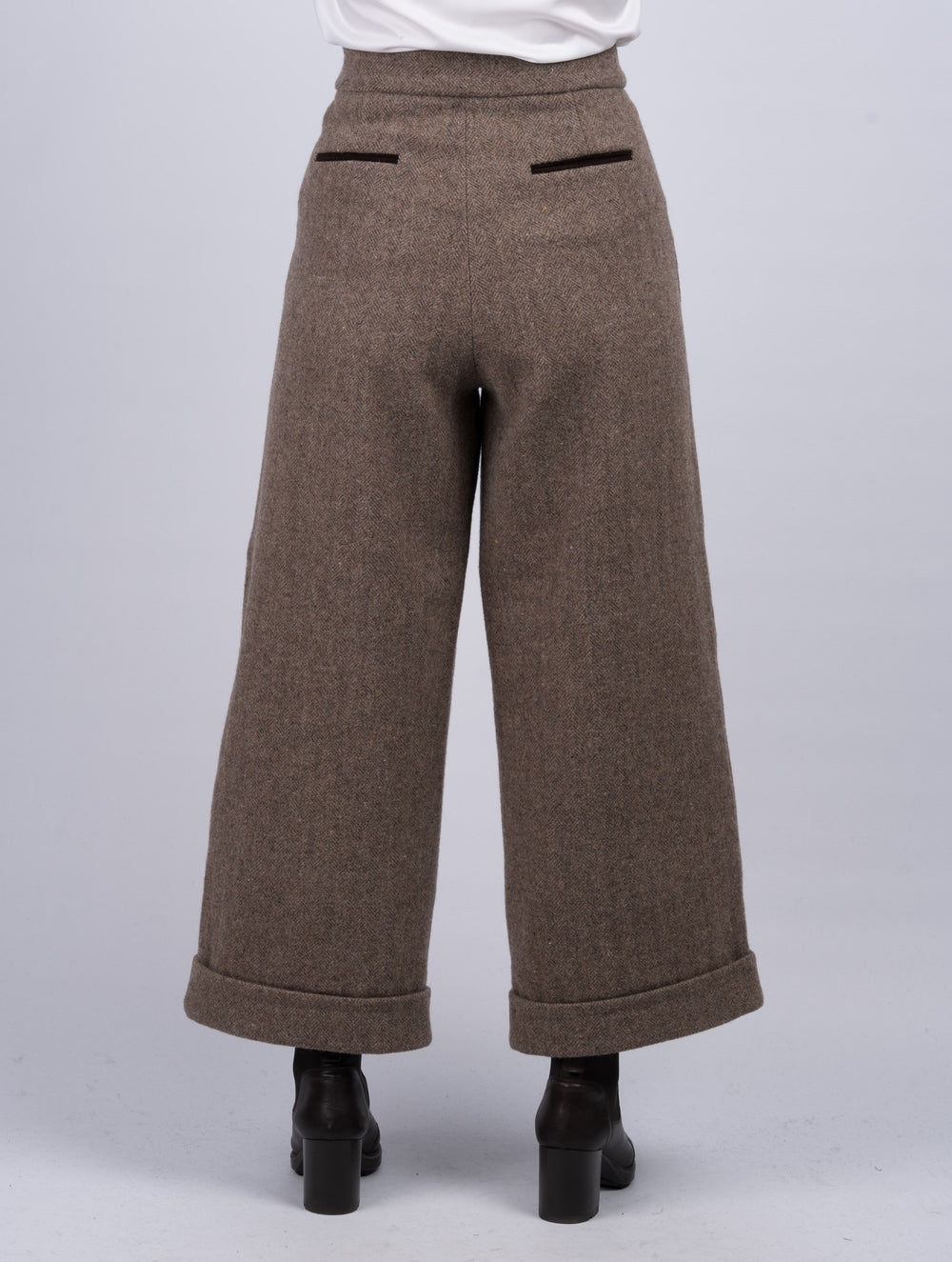 Women's Fawn Tweed Trousers & Pants