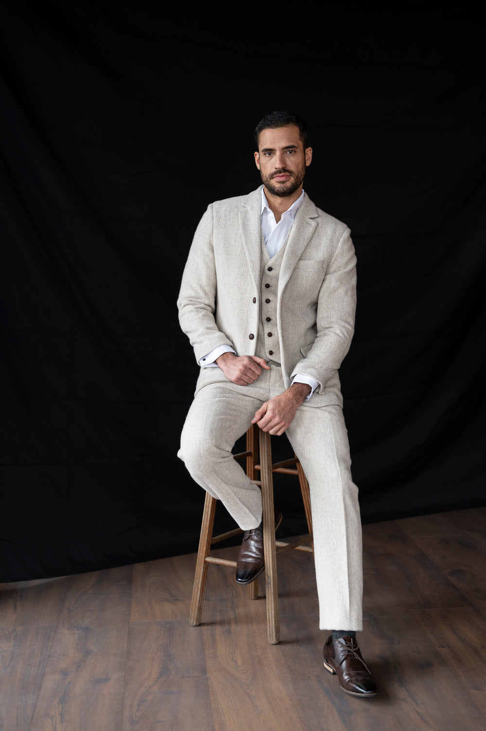 Men's Alpaca Tweed Trousers & Pants