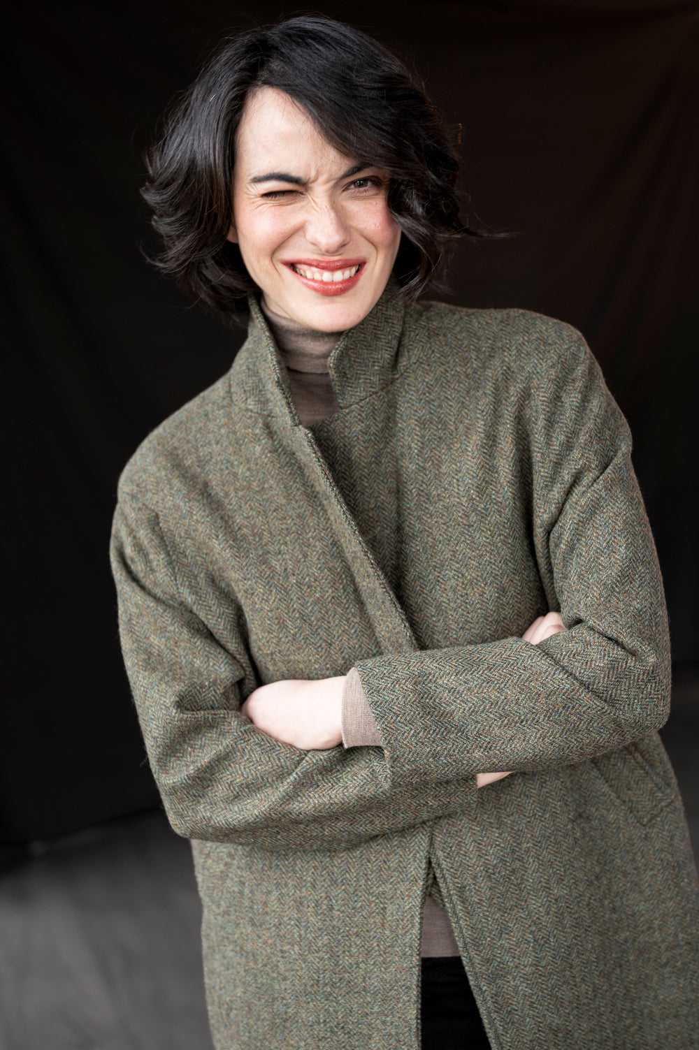 Women's Moss Green City Coat