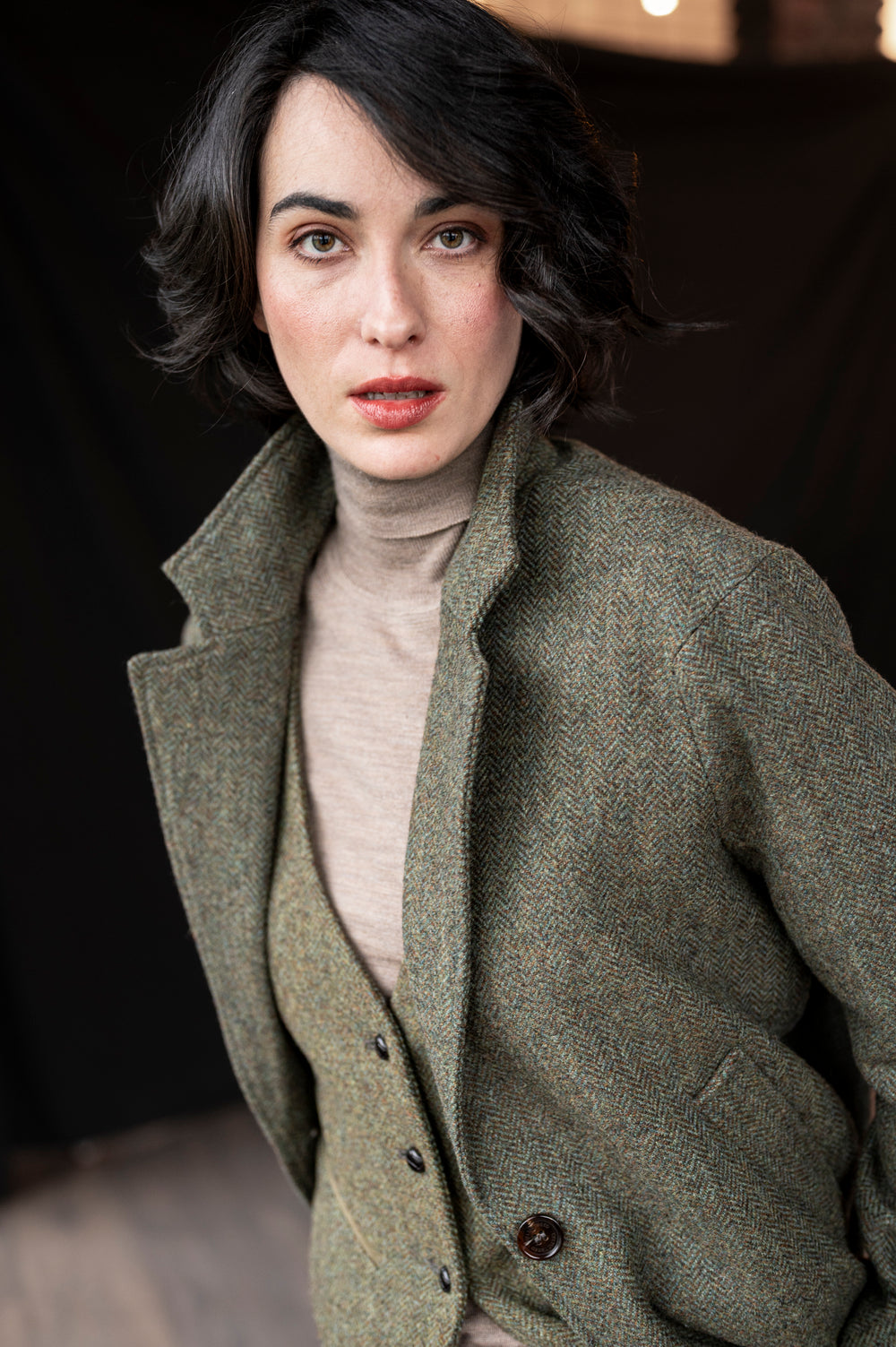Women's Moss Green City Coat