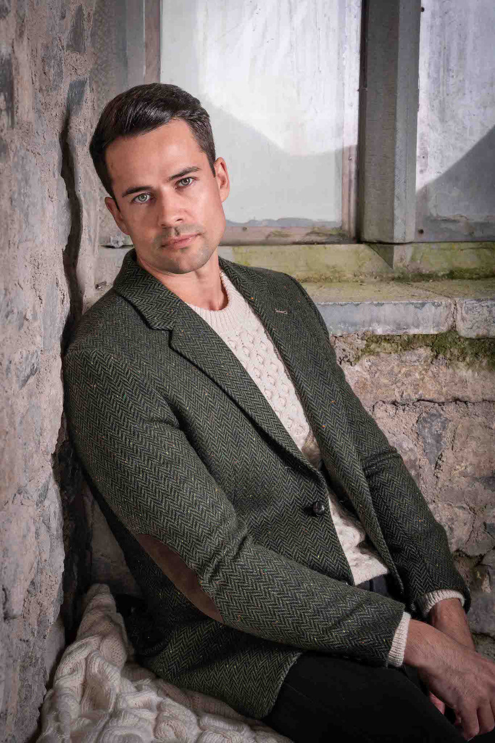 Veste de poète à chevrons verts de James Stephens