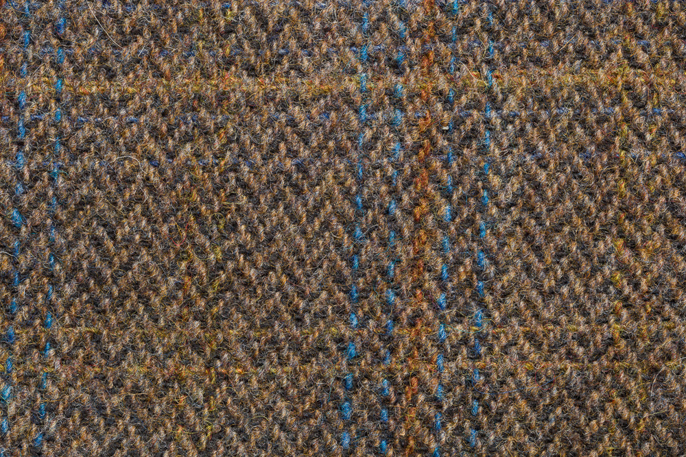 Écharpe tube en tweed à carreaux gris foncé avec écharpe tube réversible en velours noir