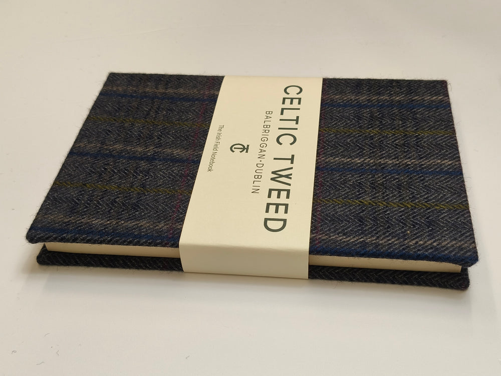 Blue Stripe Tweed A5 Notebook