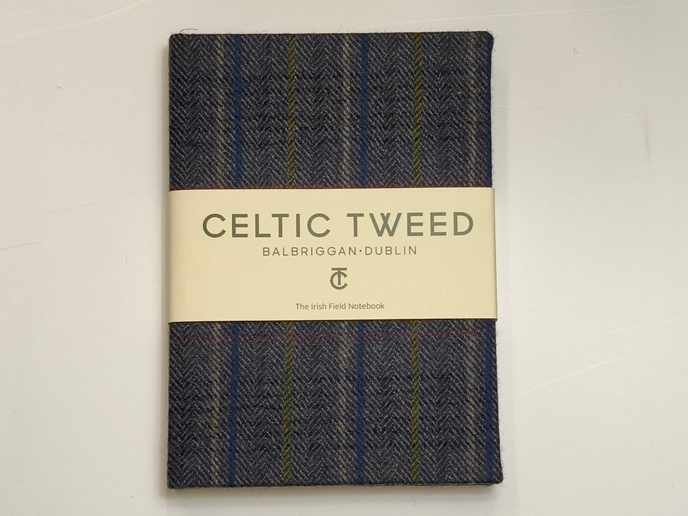Blue Stripe Tweed A5 Notebook