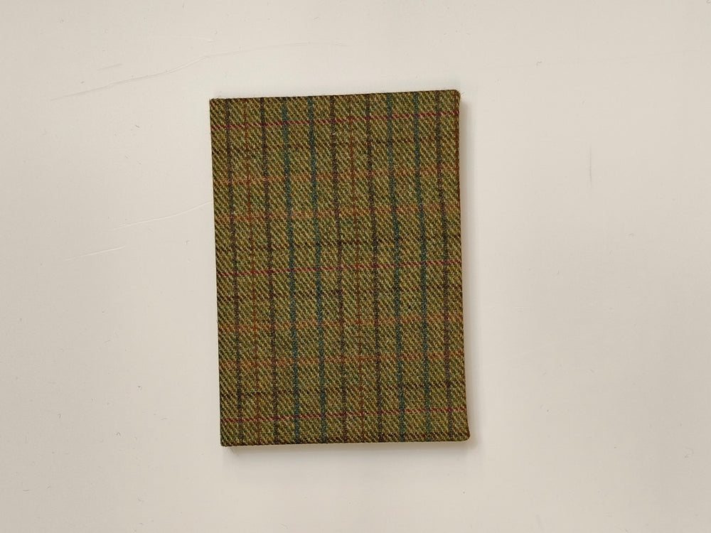 Green Stripe Tweed A5 Notebook