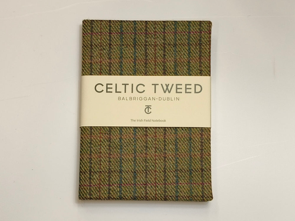 Green Stripe Tweed A5 Notebook