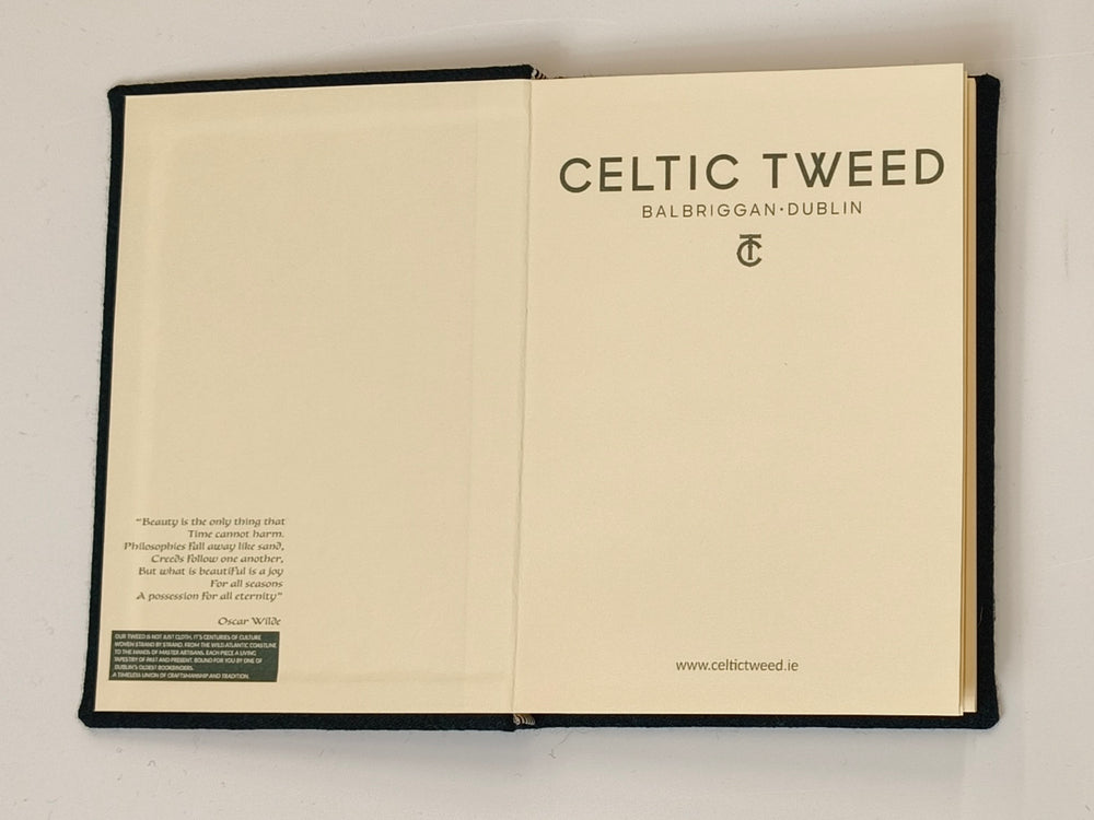 Teal Tweed A5 Notebook