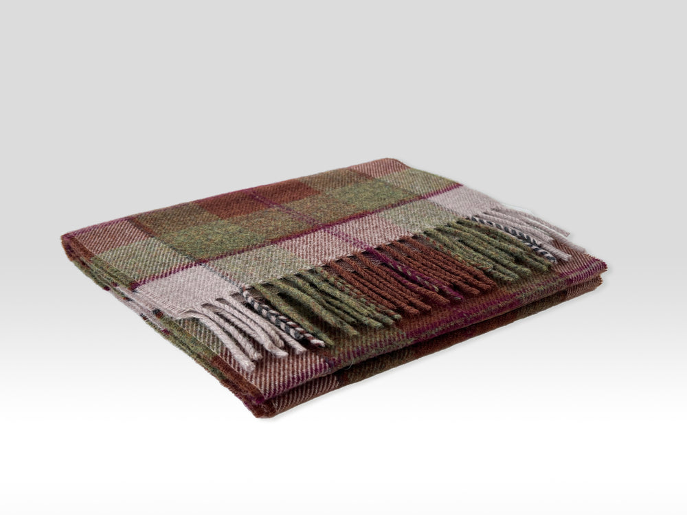 Lambswool Autumn Plaid Scarf