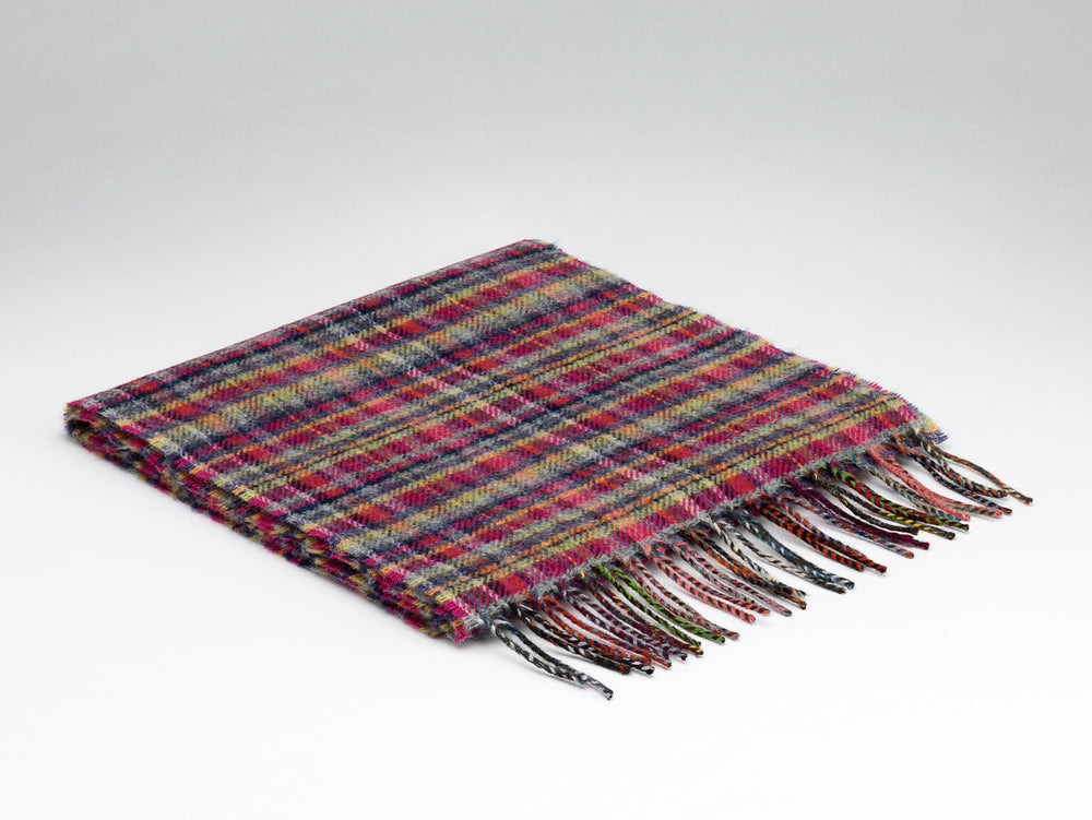 Lambswool Ards Mini Check Scarf