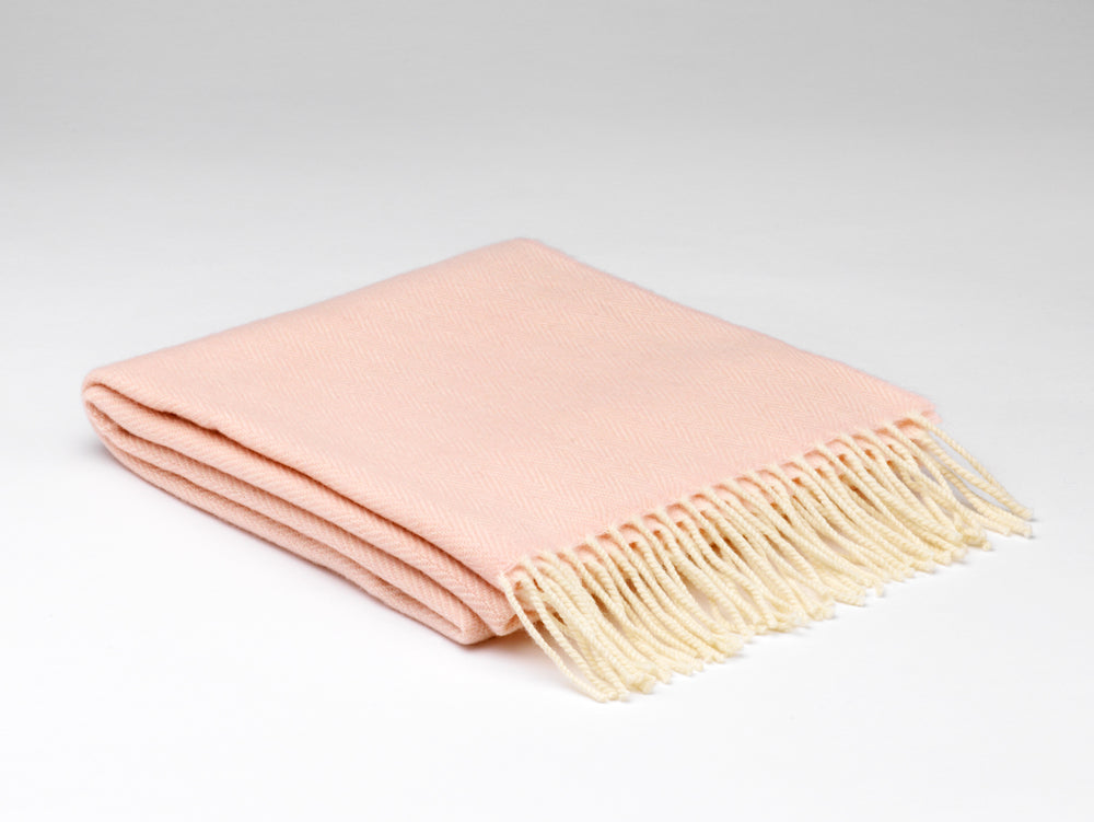 Cashmere Lambswool Cloud Pink Wrap