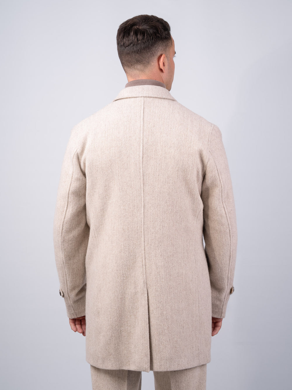Men's Alpaca Tweed City Coat