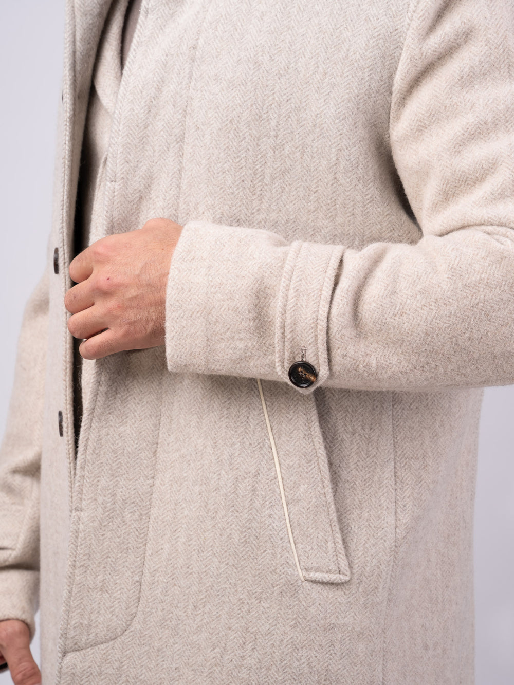 Men's Alpaca Tweed City Coat