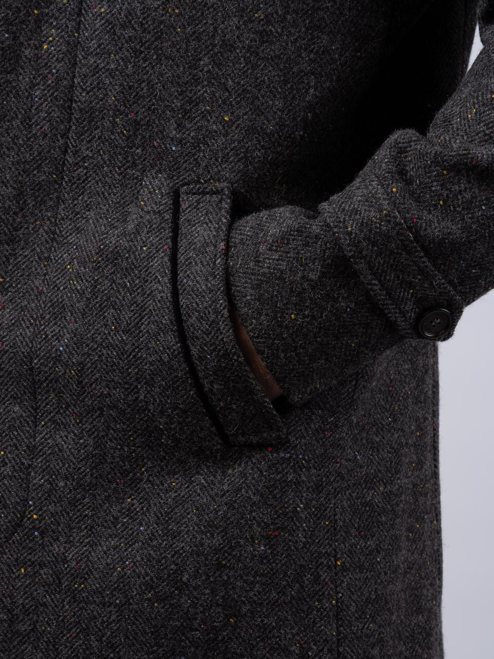 Men's Smoke Herringbone City Coat — Available to Preorder Now