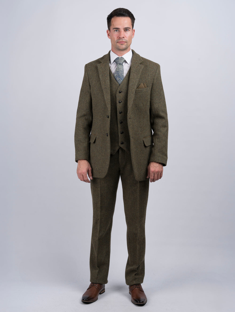 Moss Green Three Piece Suit