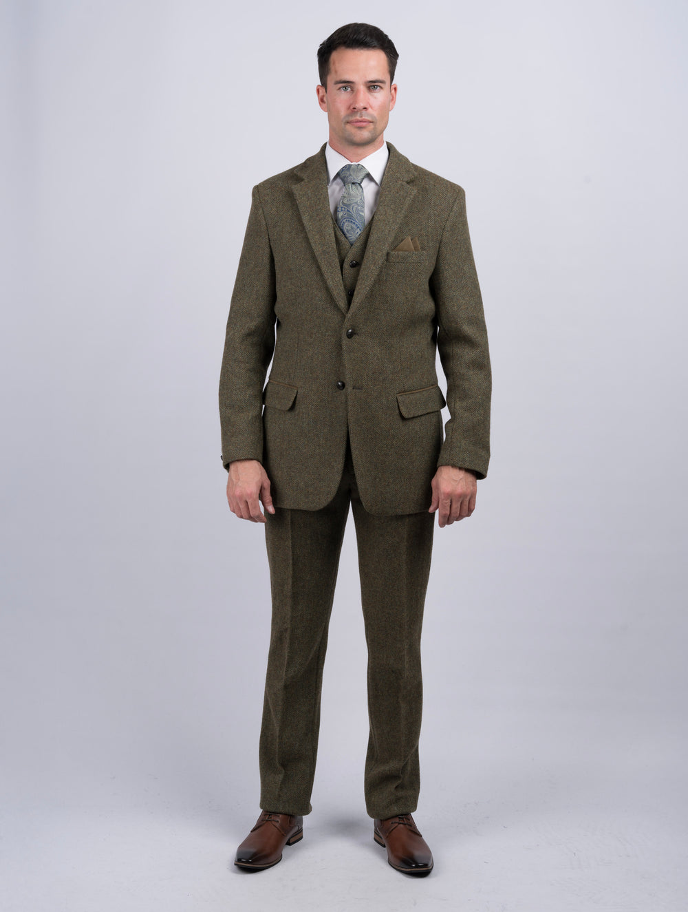 Moss Green Three Piece Suit
