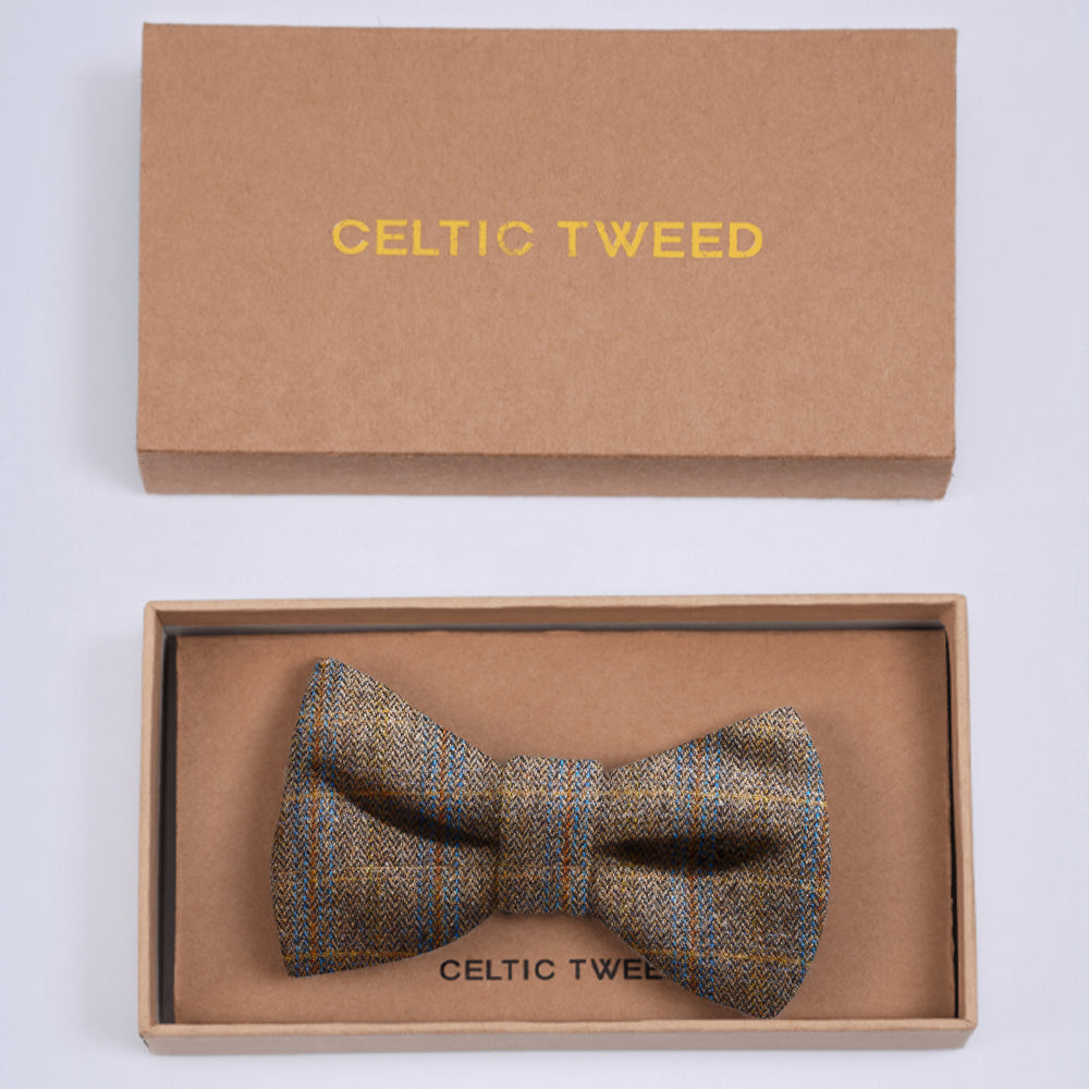 Brown Hunting Tweed Bowtie