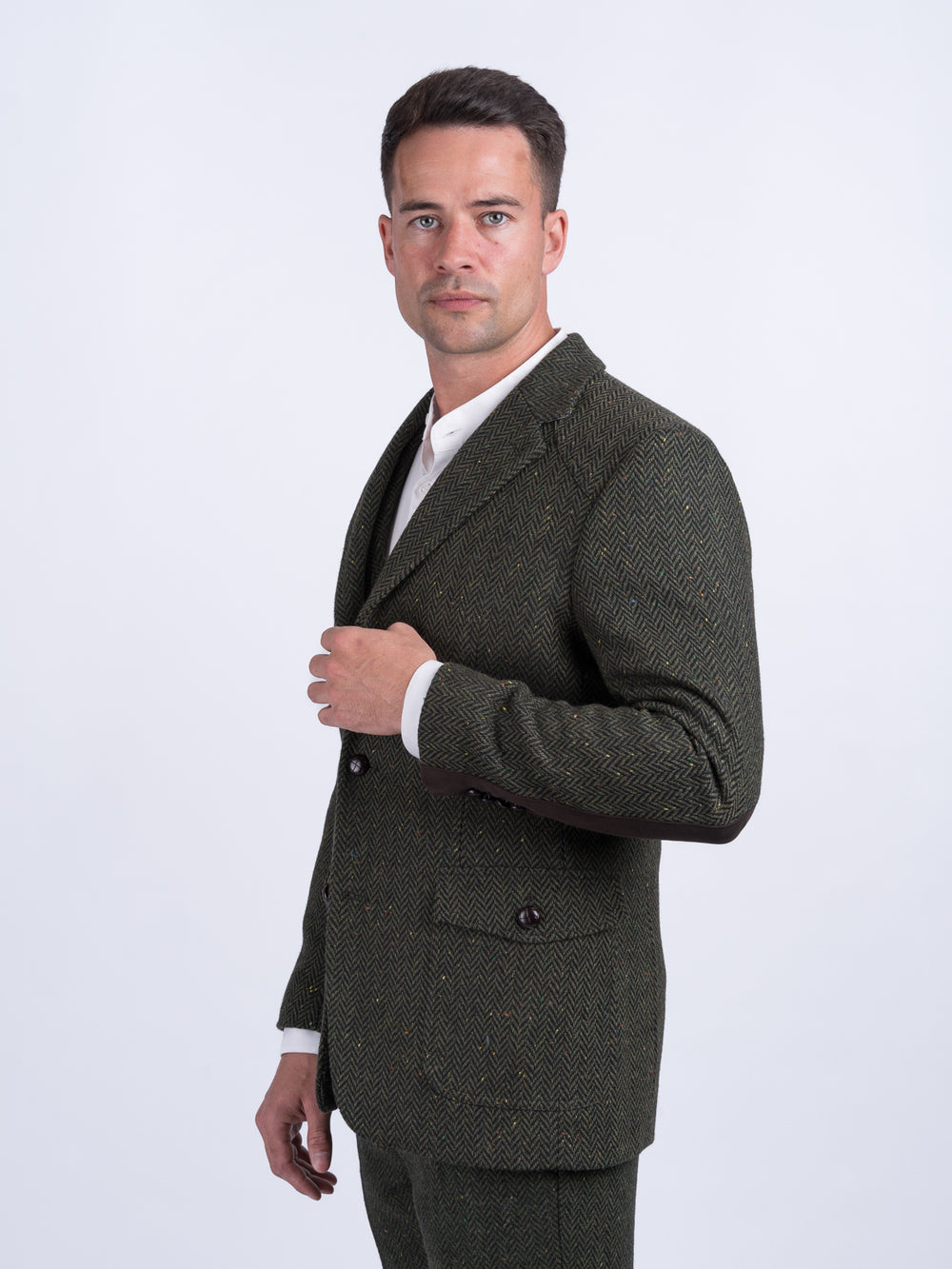 McDonagh Green Herringbone Heritage Tweed Jacket