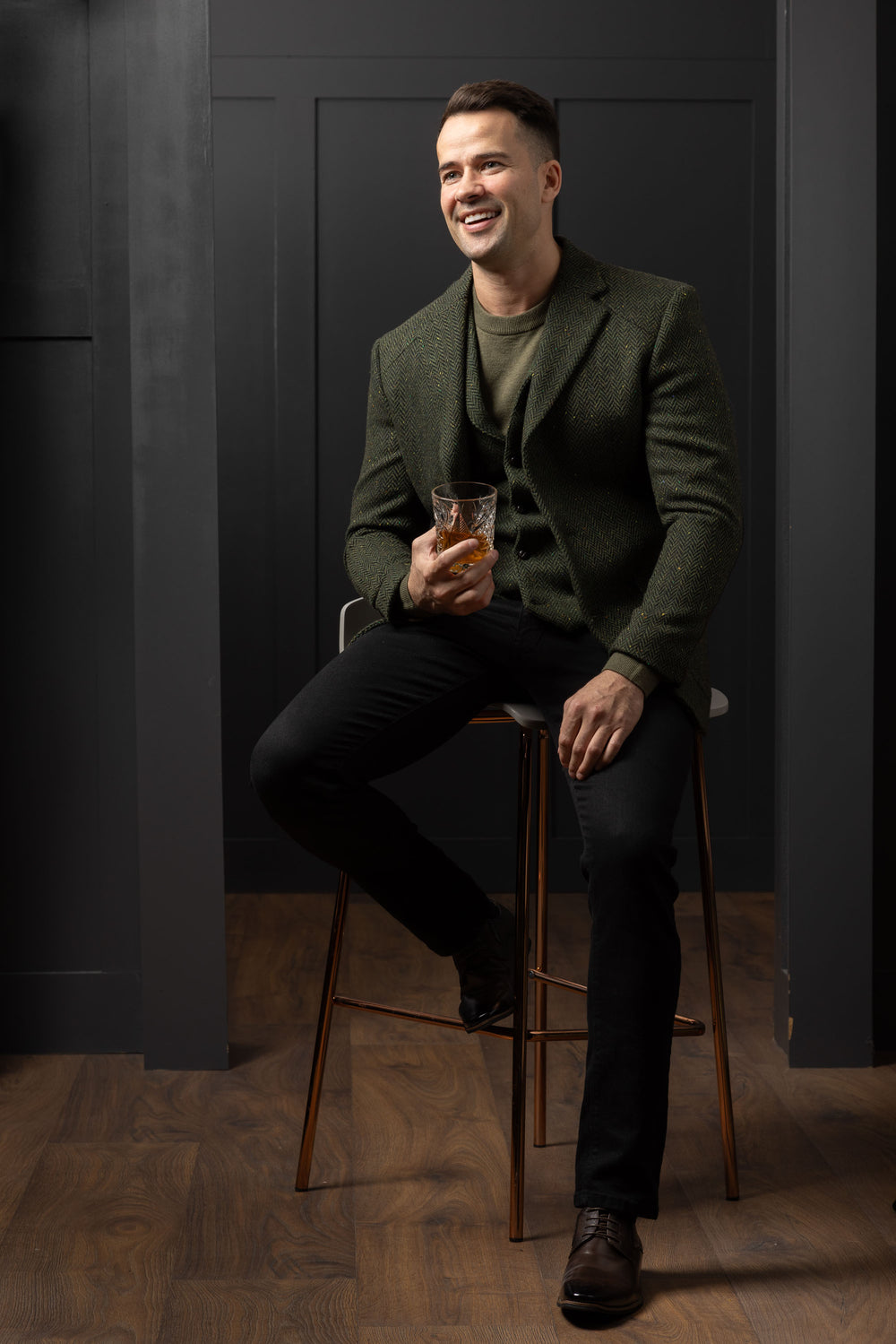 McDonagh Green Herringbone Heritage Tweed Jacket