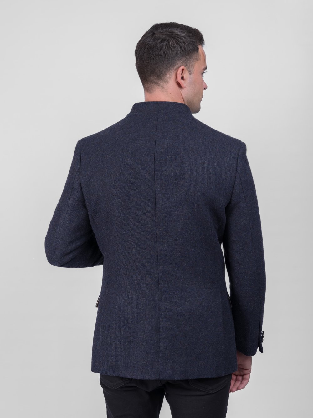 Nerhu – Heritage-Jacke aus Tweed in Marineblau 