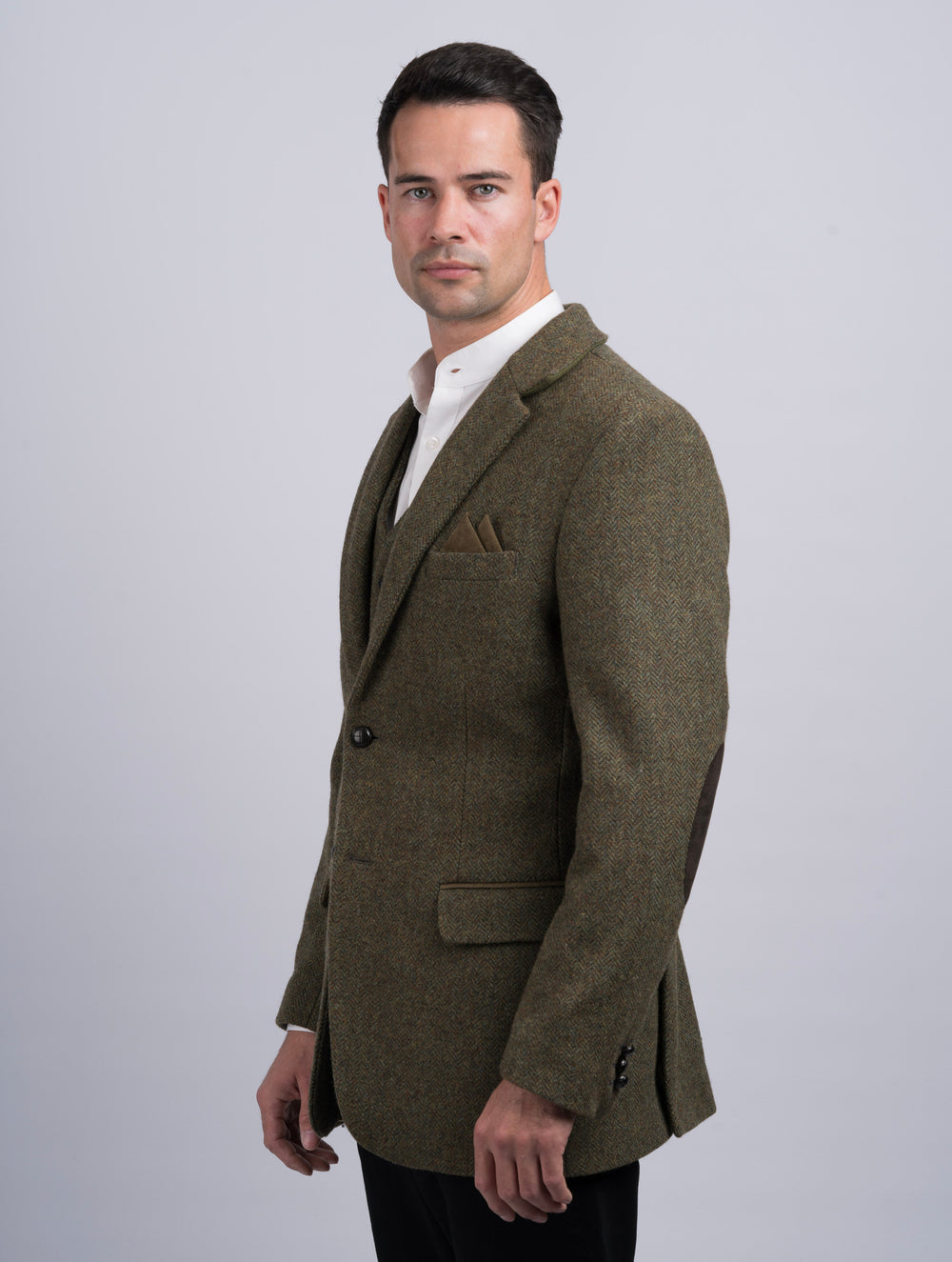 Moss Green Tweed Jacket & Blazer