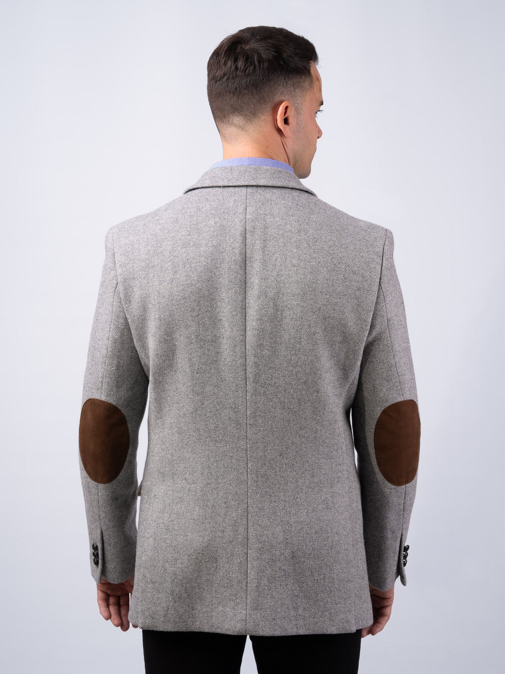 Muireann Light Grey Classic Fit Tweed Jacket and Blazer