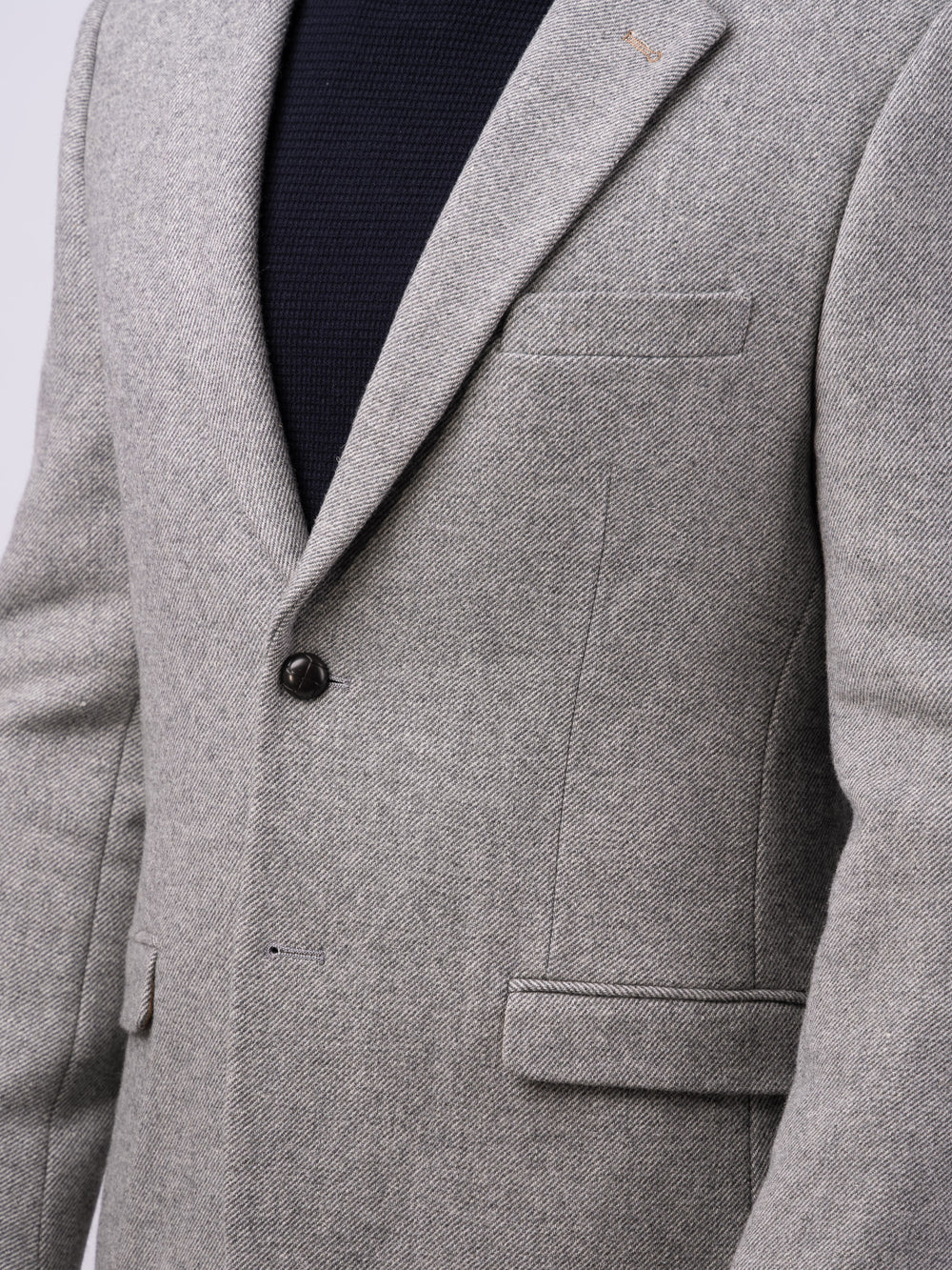 Muireann Light Grey Classic Fit Tweed Jacket and Blazer