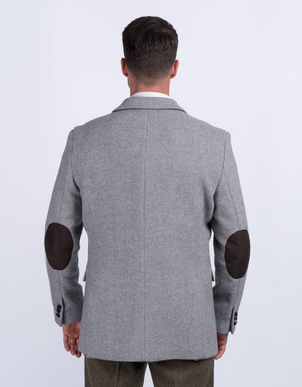 Muireann Light Grey Classic Fit Tweed Jacket and Blazer