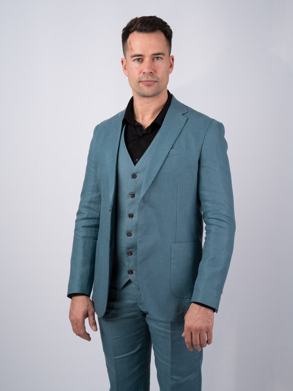 Irish Seafoam Linen Blazer & Jacket