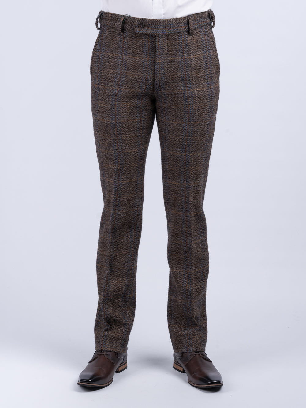 Brown Hunting Tweed Trousers & Pants