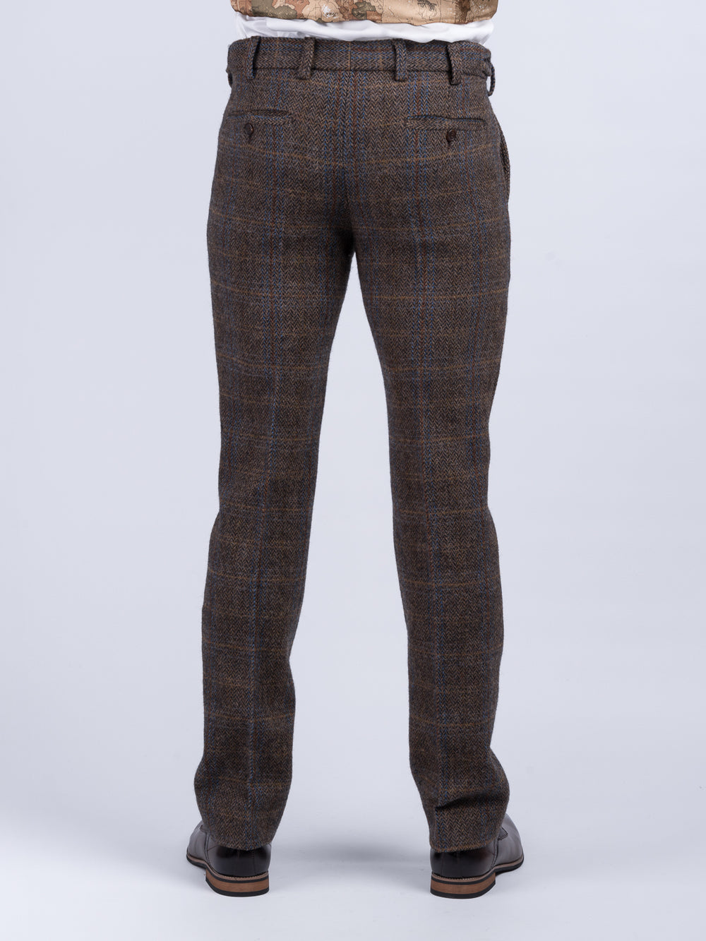 Brown Hunting Tweed Trousers & Pants