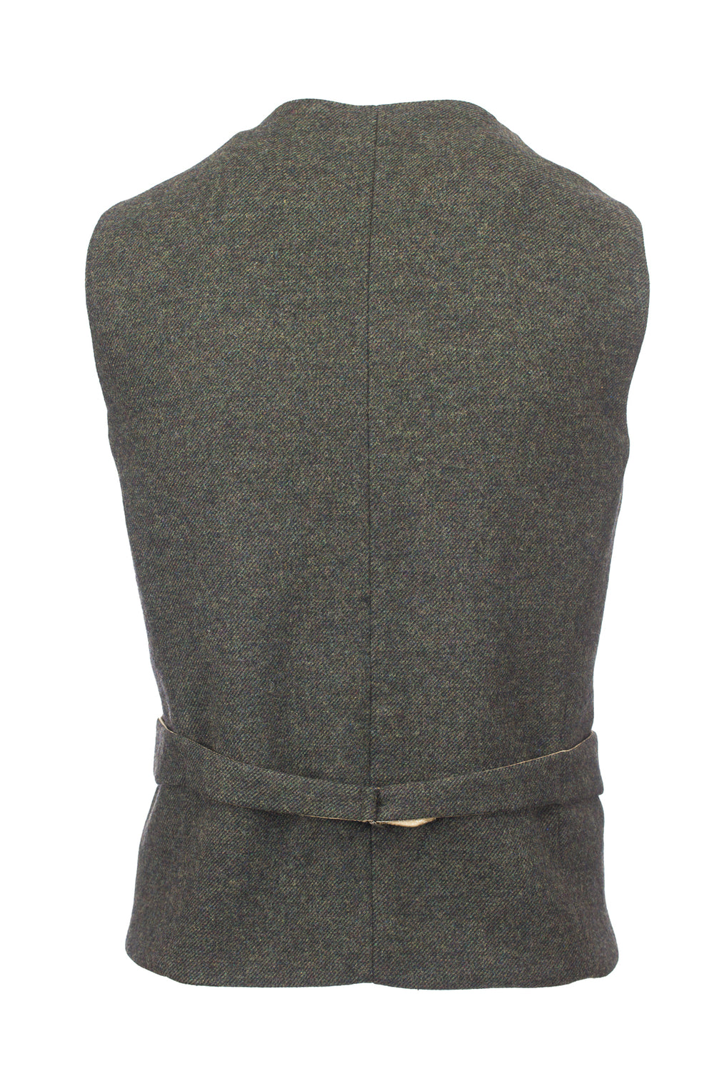 Light Green Tweed Waistcoat & Vest