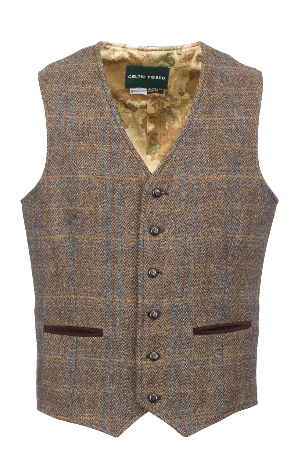 Gilet et gilet de chasse en tweed gris