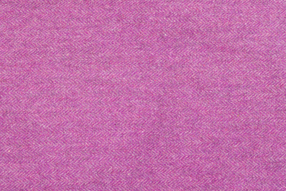 Orchid Herringbone Tweed Snood Scarf with Reversible Velvet