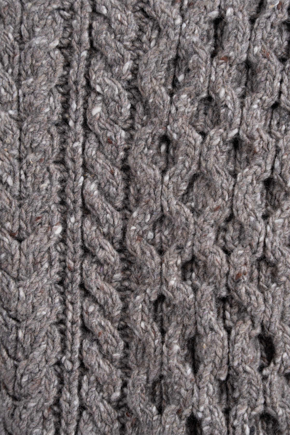 Moss Green Shackleton Jacket With Rocky Road Cable Knit Sleeve