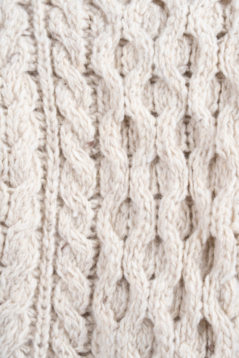 Grüne Shackleton-Jacke mit natürlichen Zopfmuster-Ärmeln