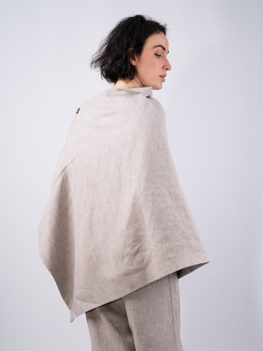 Women's Desert Linen Cape