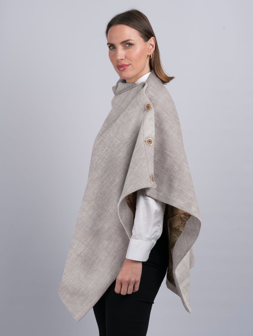 Women's Desert Linen Cape