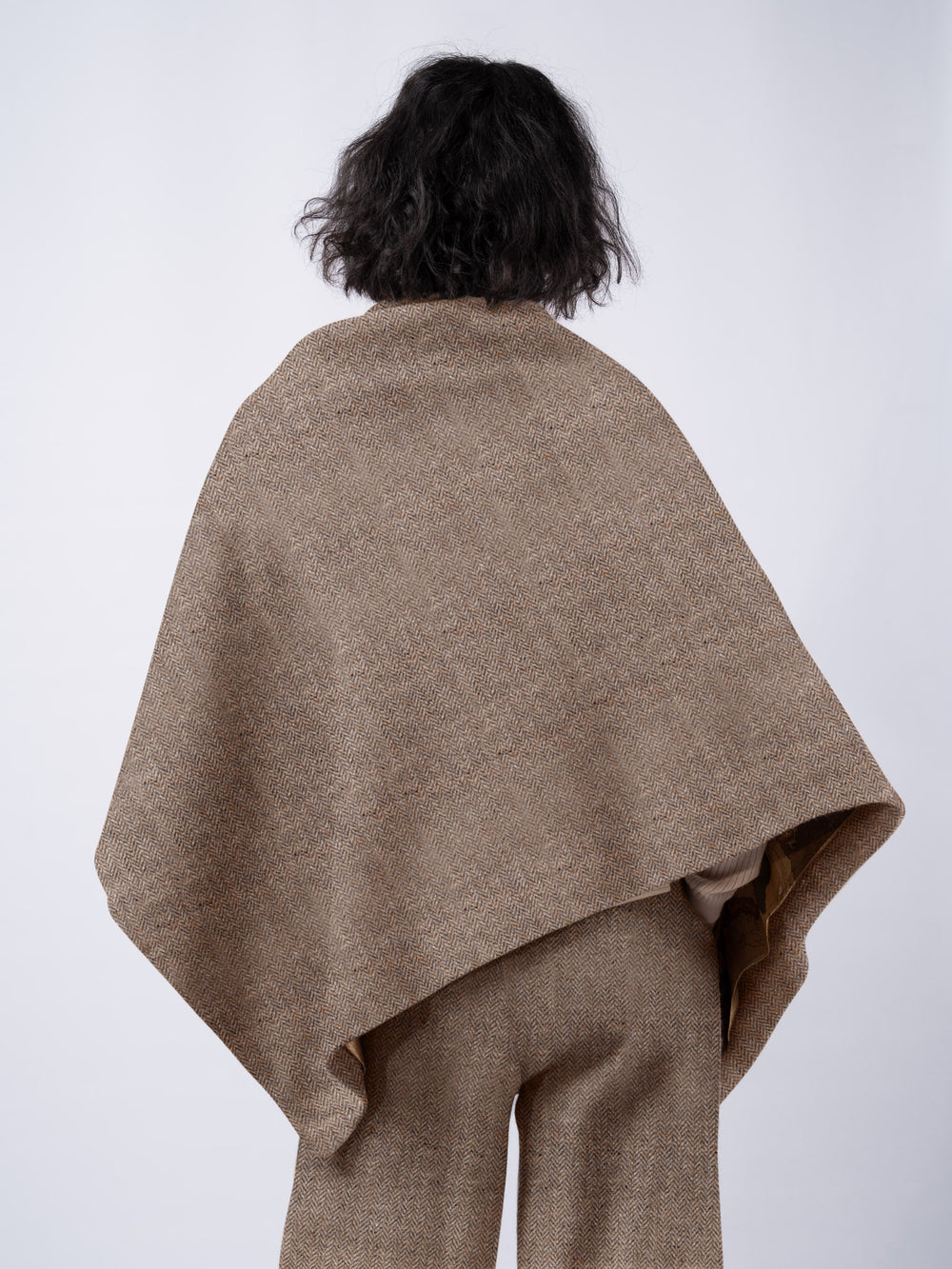 Women's Oak Herringbone Tweed Cape & Cloak — Available to Preorder Now