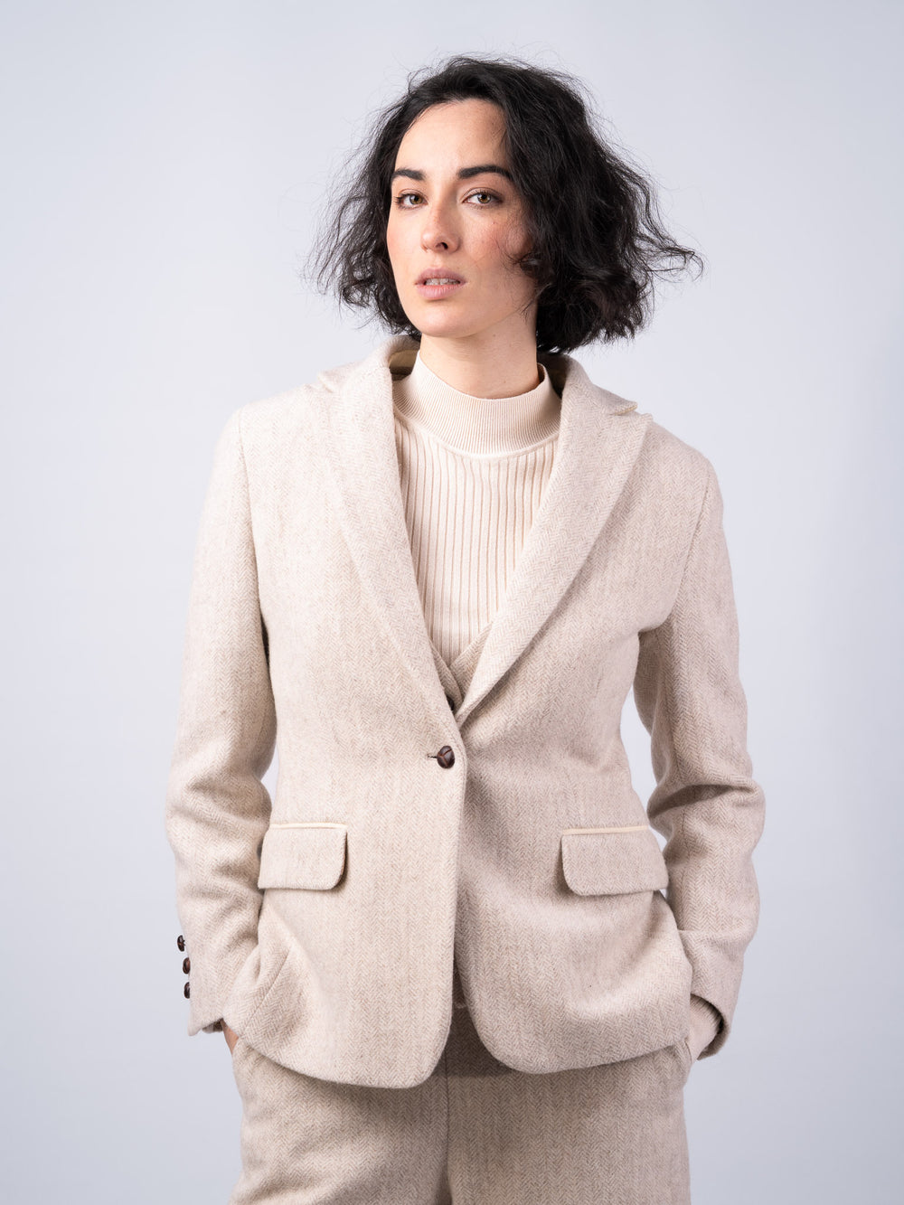 Women's Alpaca Tweed Jacket & Blazer