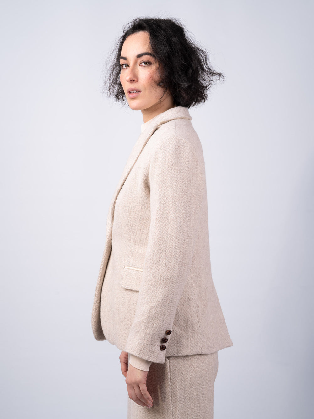 Women's Alpaca Tweed Jacket & Blazer