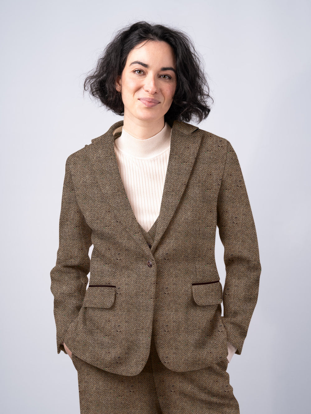 Women's Fawn Tweed Jacket & Blazer