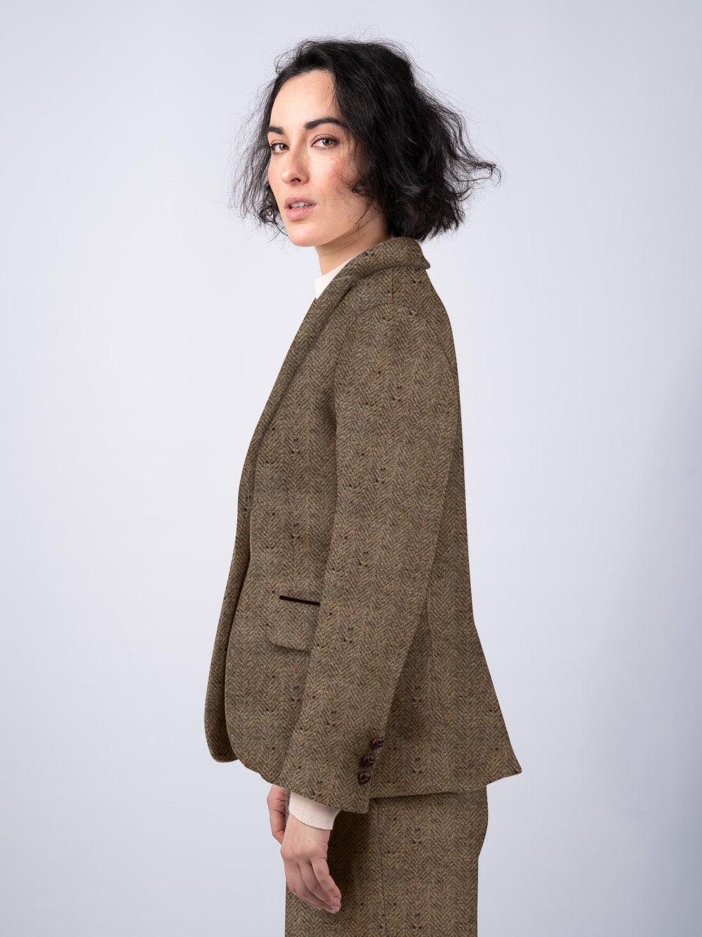 Women's Fawn Tweed Jacket & Blazer