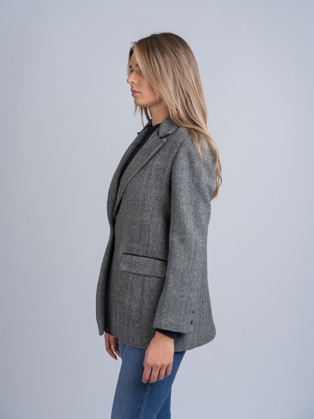 Women's Grey Hunting Tweed Jacket