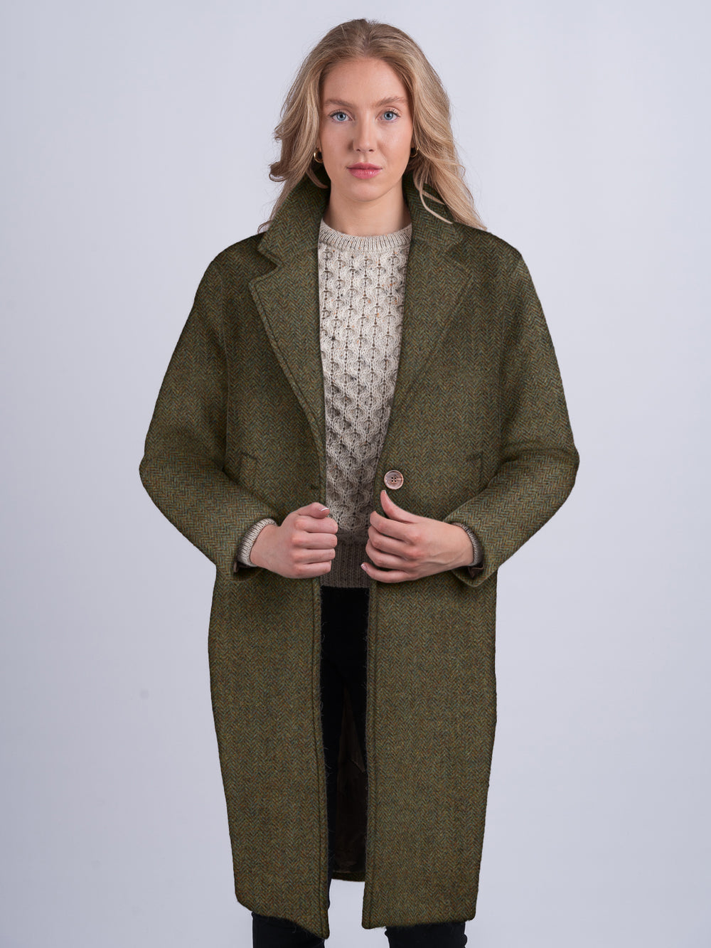 Women's Moss Green City Coat