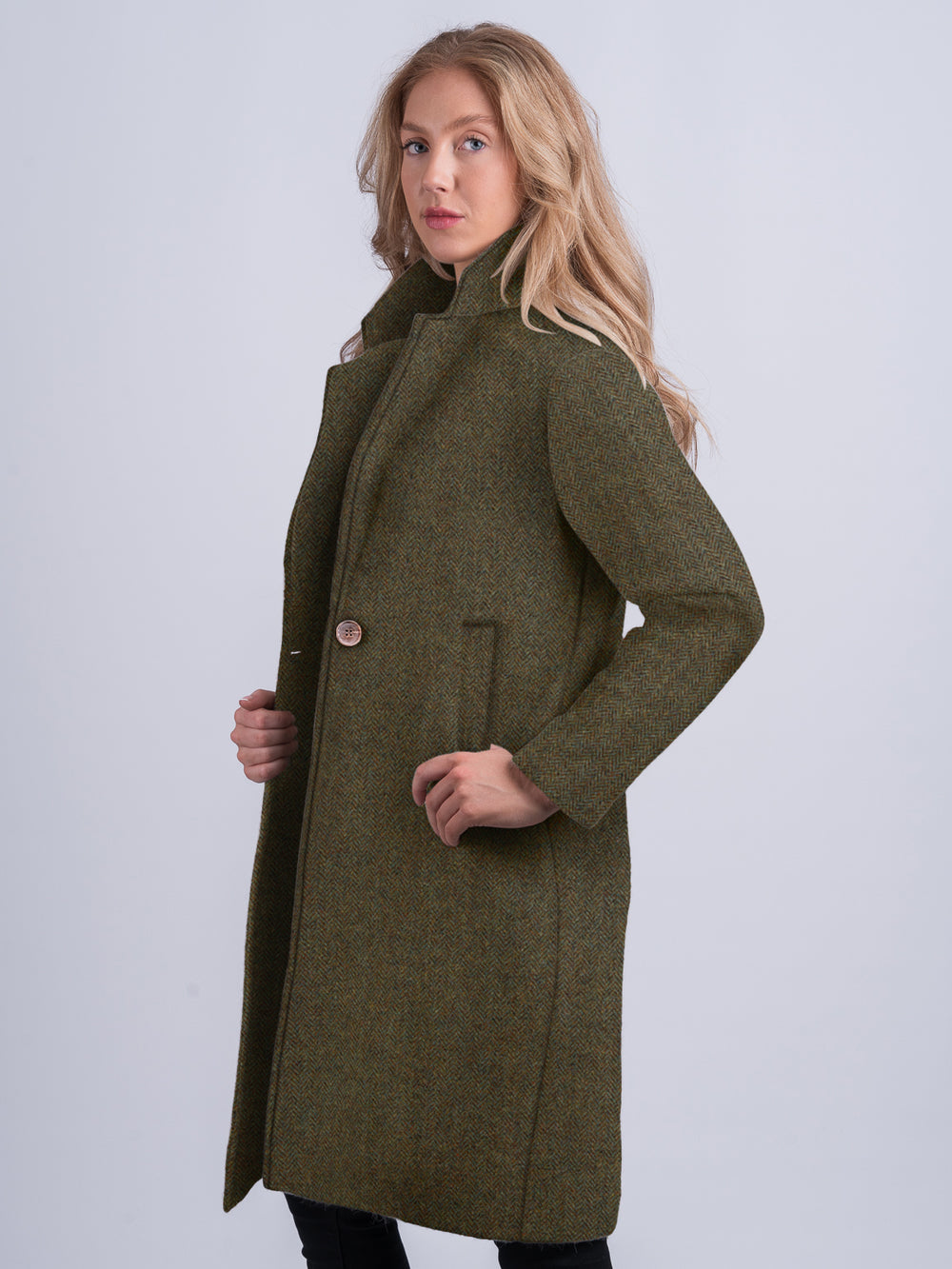 Women's Moss Green City Coat